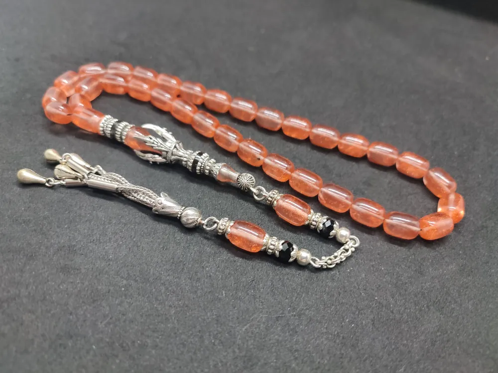 Zeyn Usta Eseri̇ Gümüş Nakkaş İmame Pençe Model Senteti̇k Opal küçük resim 2