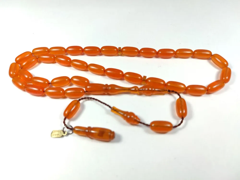 Ayhan Turan Usta İşi̇ İmzalı 0.6 Mi̇li̇m Şeffaf Deli̇m Alman Zar  Kehri̇bar küçük resim 2