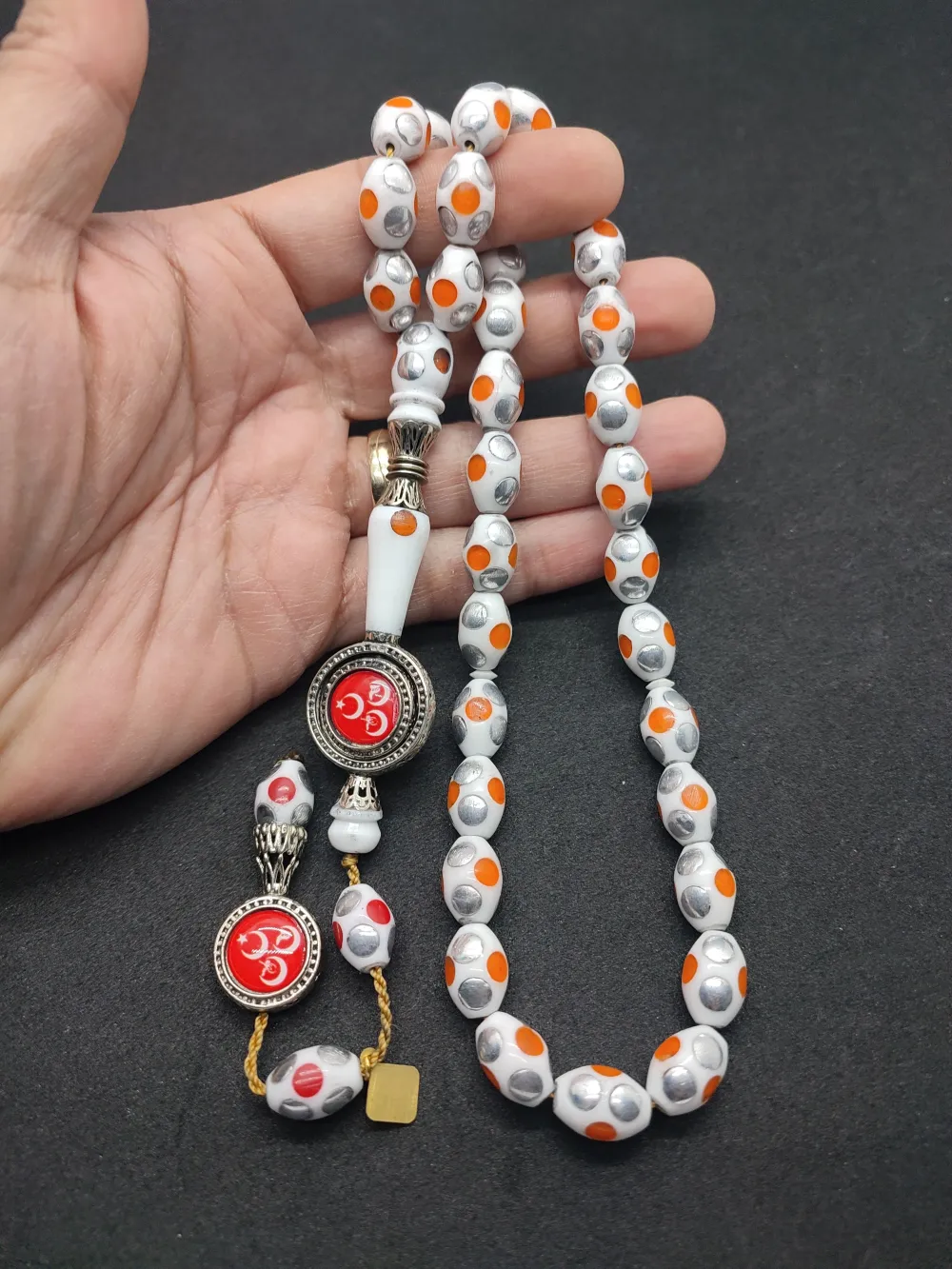 İskeçeli̇ Cemi̇l Usta Eseri̇ Gümüş Nakkaşlı Mi̇neli̇ Deve Kemi̇ği̇ küçük resim 4