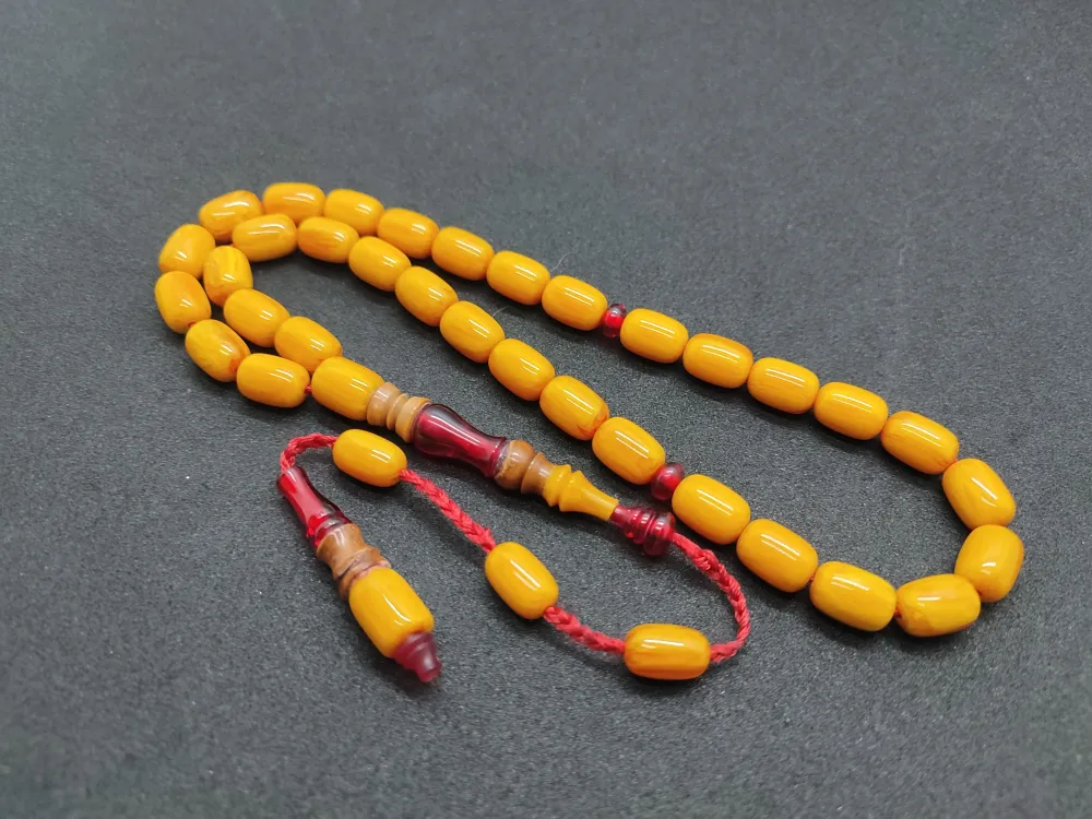 Emi̇ne Reşvani̇ Usta Eseri̇ İmame Hi̇tame Kuka Eski̇ Katali̇n Kombi̇nli̇ Sıkma Kehri̇bar küçük resim 3