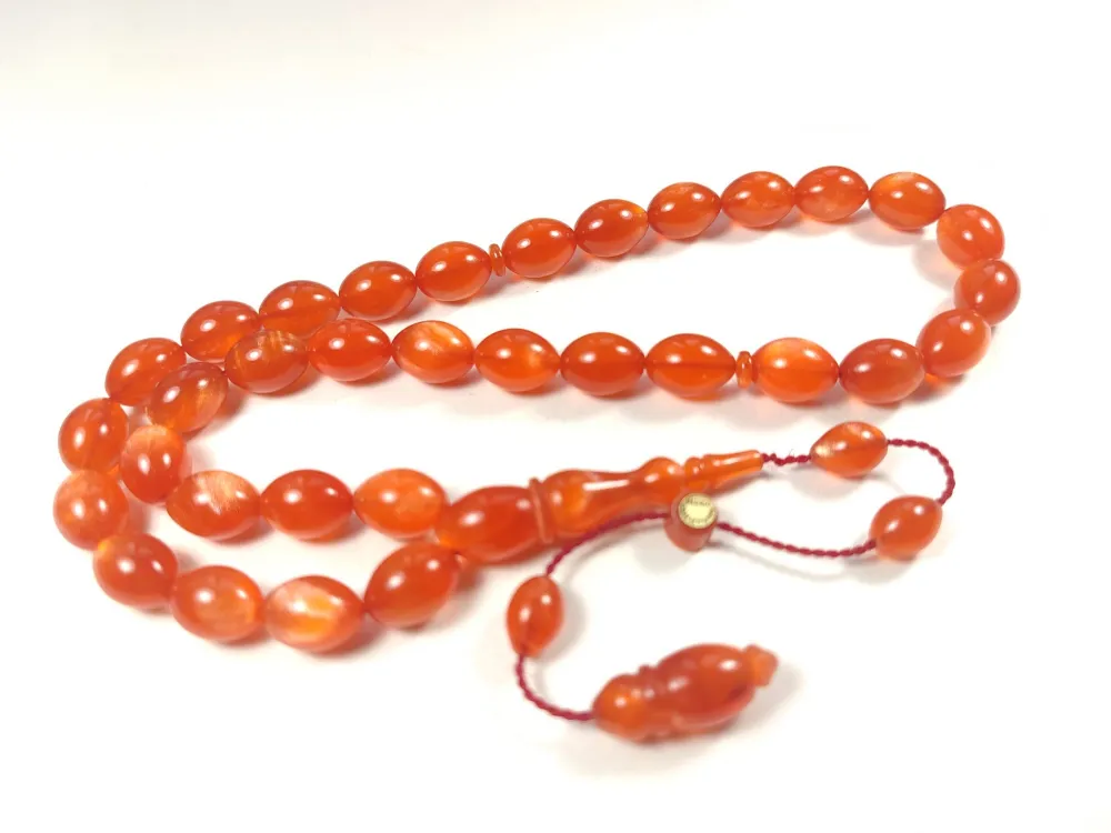 Muhammed Taci̇r Usta İşi̇ İmzalı Multi̇ Color  Sıkma Kehri̇bar