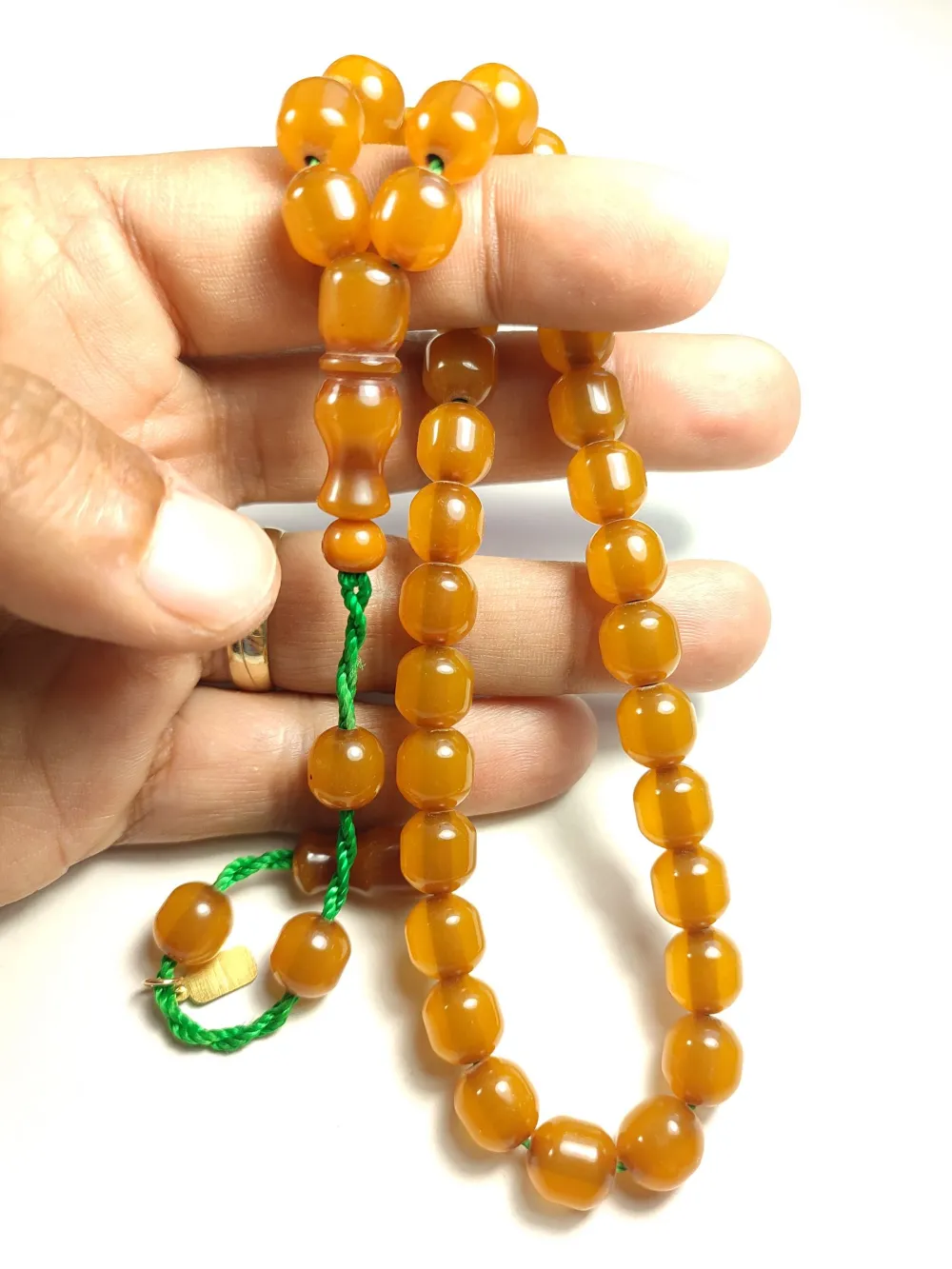 Muhammed Dabbas Usta İşi̇ İmzalı Sıkma Kehri̇bar küçük resim 5