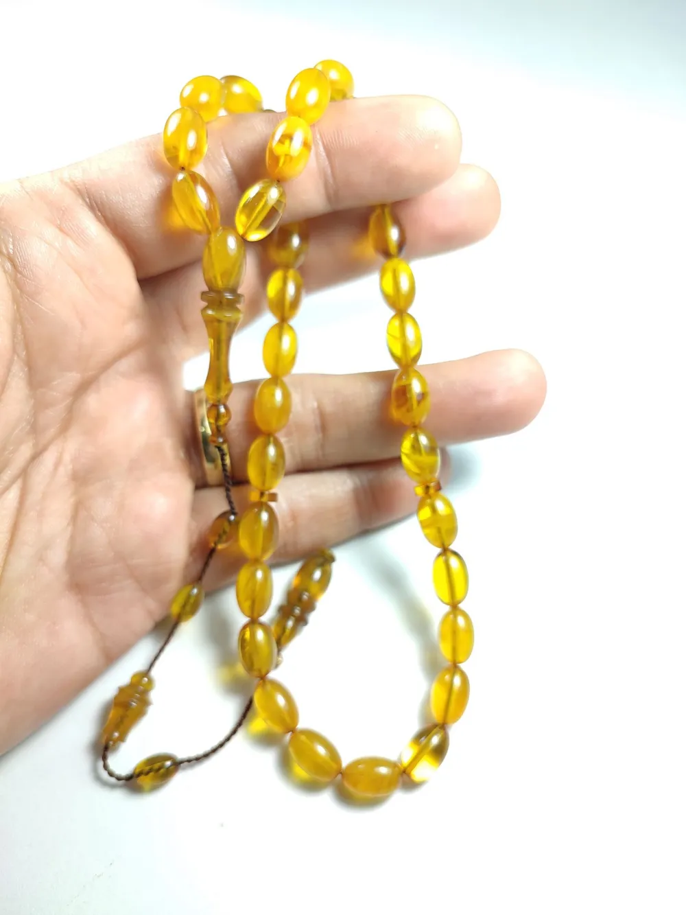 Ayhan Turan Usta İşi̇ İmzalı Mühürlü Sıkma Kehri̇bar küçük resim 5