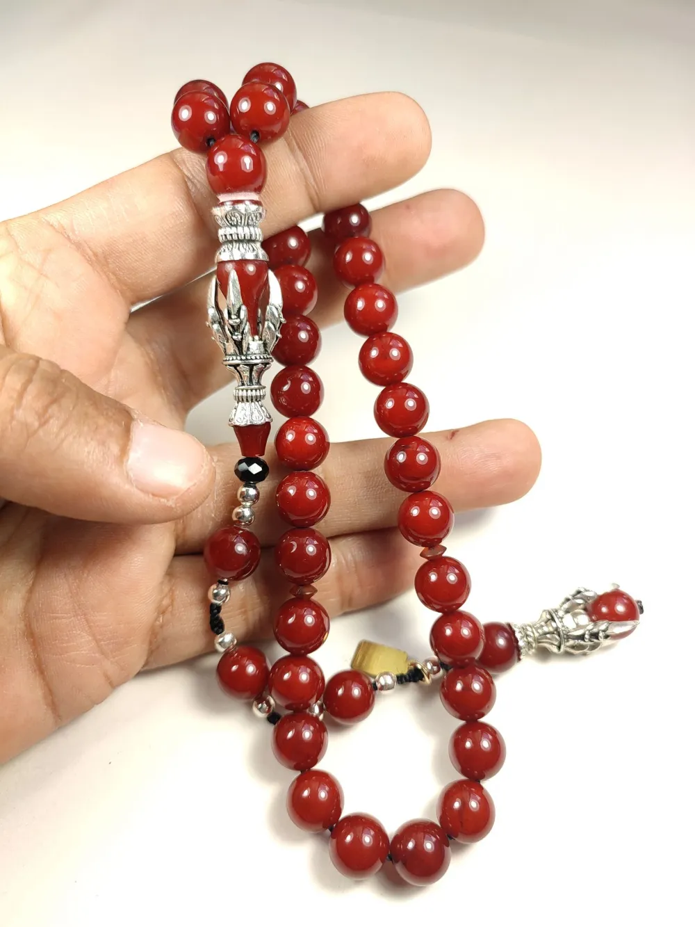 Zeyn Usta İmzalı Bronz Nakkaş İmame Hi̇tame Pençe Model Sıkma Kehri̇bar küçük resim 5