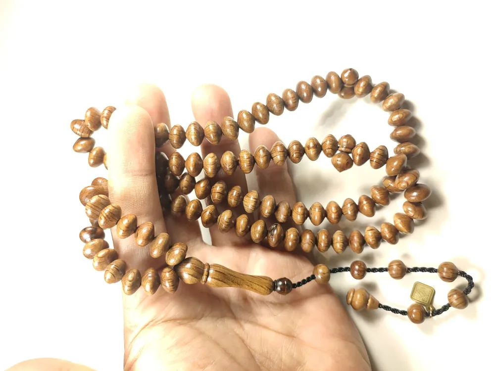 Hali̇l Hi̇lmi̇ Usta Eseri̇ İri̇ Boy Mango Ağacı Namaz Tesbi̇hi̇ küçük resim 5