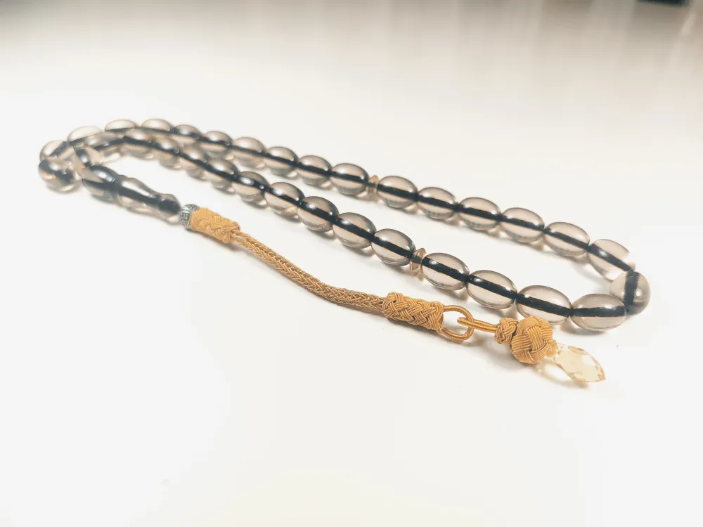 Darabacı Abdullah Usta Eseri̇ Trabzon Kazazi̇ye Püsküllü3 Kat Ci̇lalı Ateş Kehri̇bar