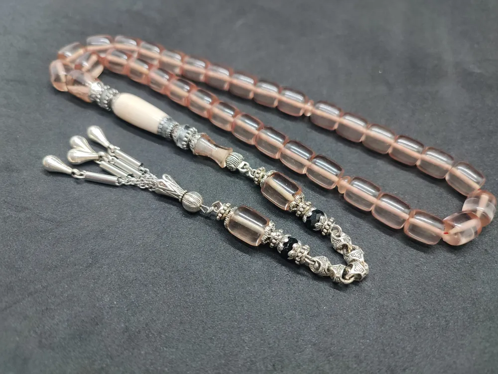 Şevket Alkan Usta Eseri̇ Gümüş Nakkaş İşlemeli̇ Alman Oyun Zar Kehri̇barı küçük resim 5