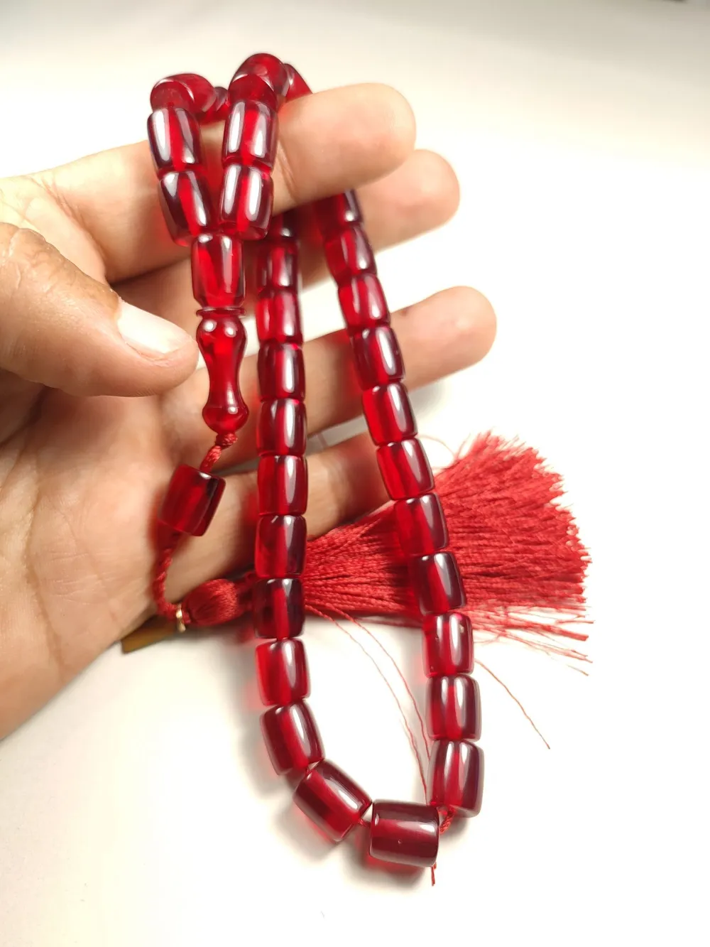 Ebu Zeyn Usta İşi̇ İmzalı Aykırı Renk Osmanlı Ateş Kehri̇bar küçük resim 5