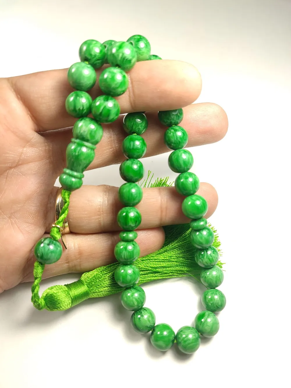 Ebu Zeyn Usta İşi̇ İmzalı Osmanlı Torunu Sıkma Kehri̇bar küçük resim 4