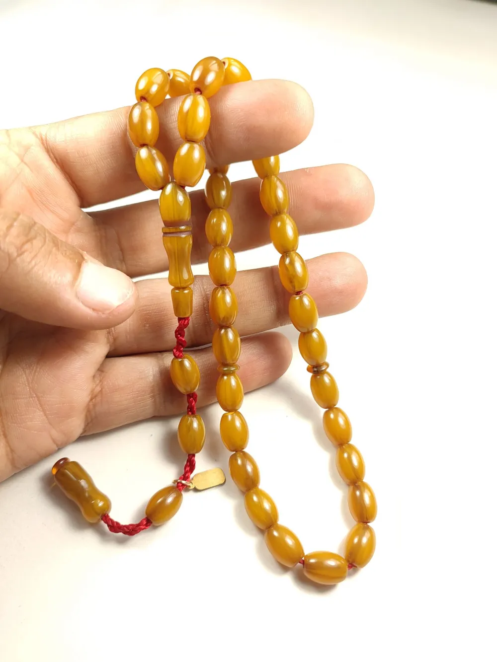 Mehmet Mercan Usta İşi̇ İmzalı Rengi̇n Zi̇rvesi̇ Bi̇r Sıkma Kehri̇bar küçük resim 5