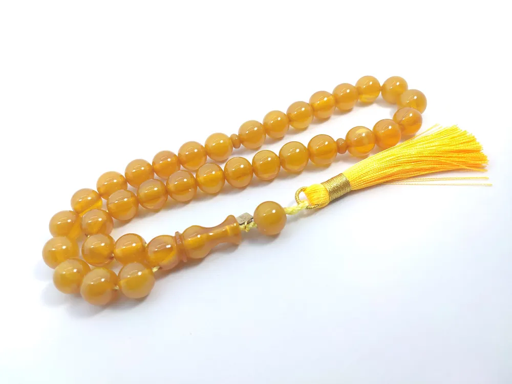 Ebu Zeyn Usta Eseri̇ İmzalı İri̇ Boy Sıkma Kehri̇bar