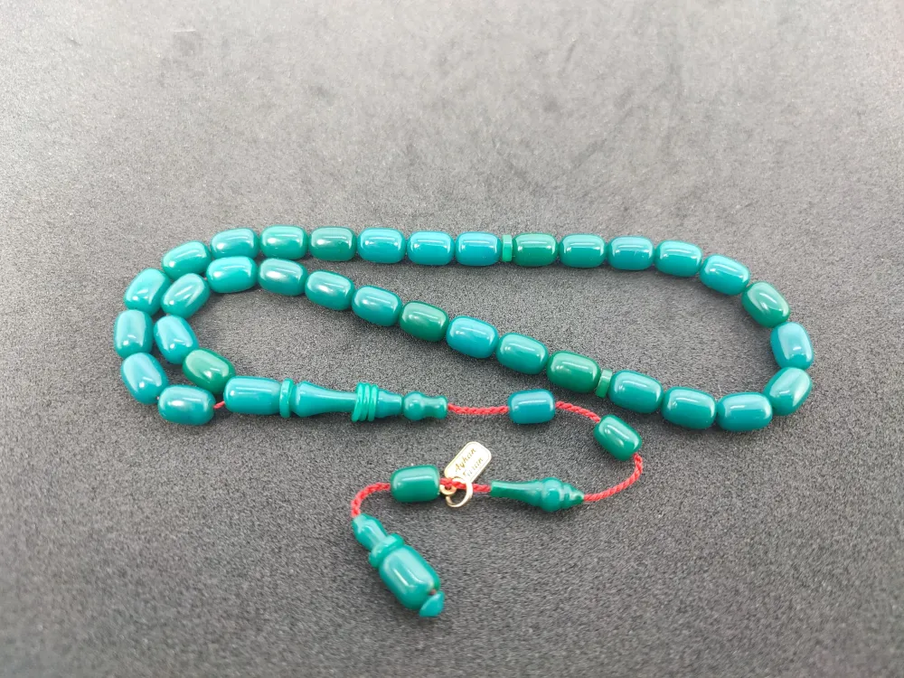 Ayhan Turan Usta Eseri̇ 0.6 Mm Deli̇m Halkalı İmame Tam El Boy Sıkma Kehri̇bar küçük resim 2