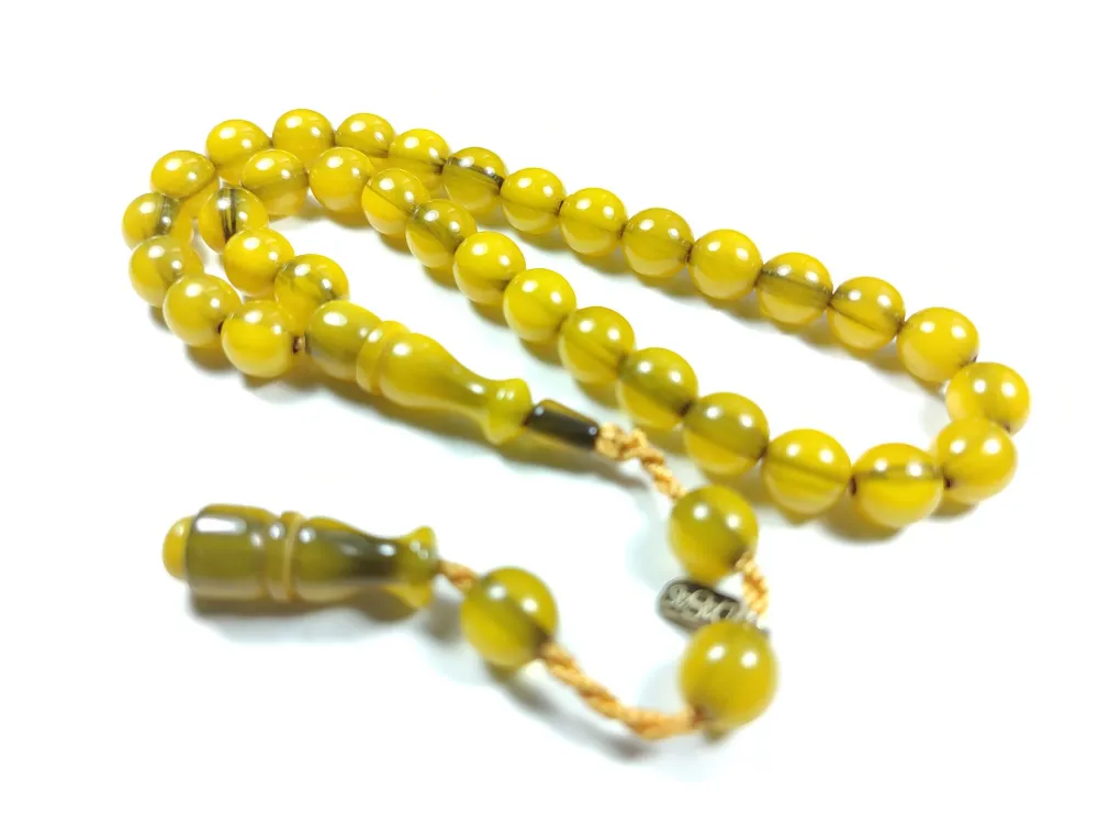 Dabbas Usta İşi̇ İmzalı (İmzası Gümüştür) Sıkma Kehri̇bar