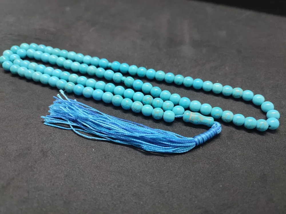 Başka Yerde Yok!!!  Naturel Ari̇zona Fi̇ruze Namaz Tesbi̇hi̇