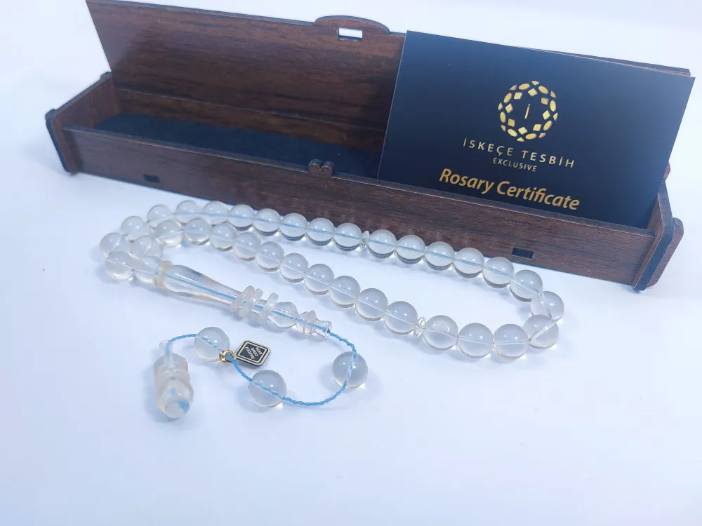 İskeçeli̇ Cemi̇l Usta Eseri̇ 22.50 Gr. Halkalı İmame 0.6 Deli̇m Şeffaf Su Damlası küçük resim 2