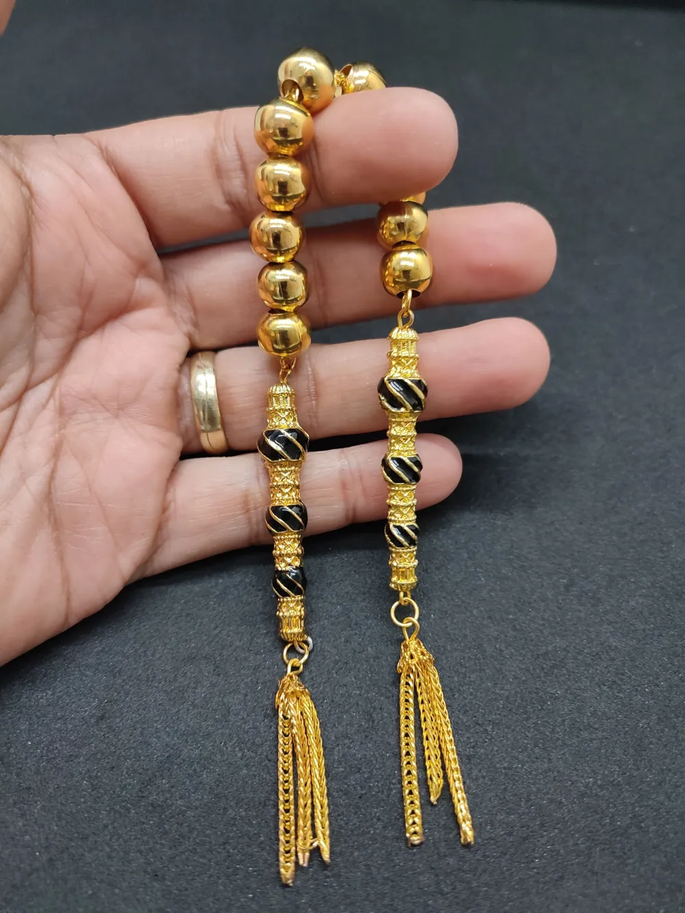 Bu Fi̇yata Yok! Çi̇ft Nakkaş İmame Zaza Model  Düşük Ayar Gümüş Tesbi̇h küçük resim 4