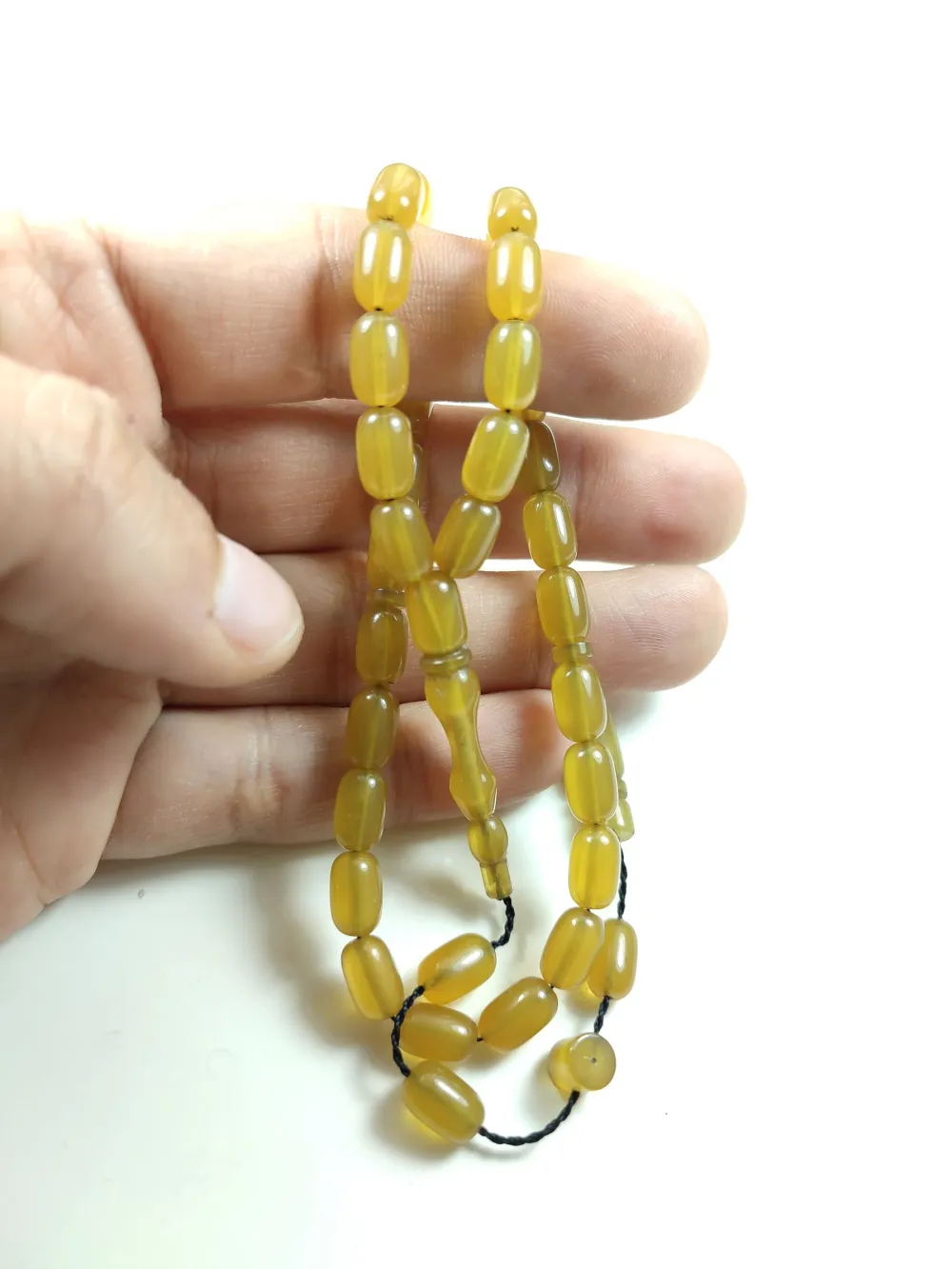 Mesut Elma Usta İşi̇ İmzalı Mühürlü  Sıkma Kehri̇bar küçük resim 4