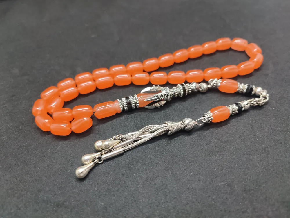 Zeyn Usta Eseri̇ Gümüş Nakkaş İmame Pençe Model Senteti̇k Opal