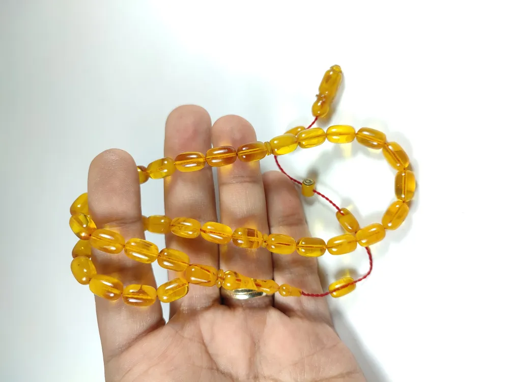 Mesut Elma Usta İşi̇ İmzalı Mühürlü 0.6 Deli̇m  Sıkma Kehri̇bar küçük resim 4