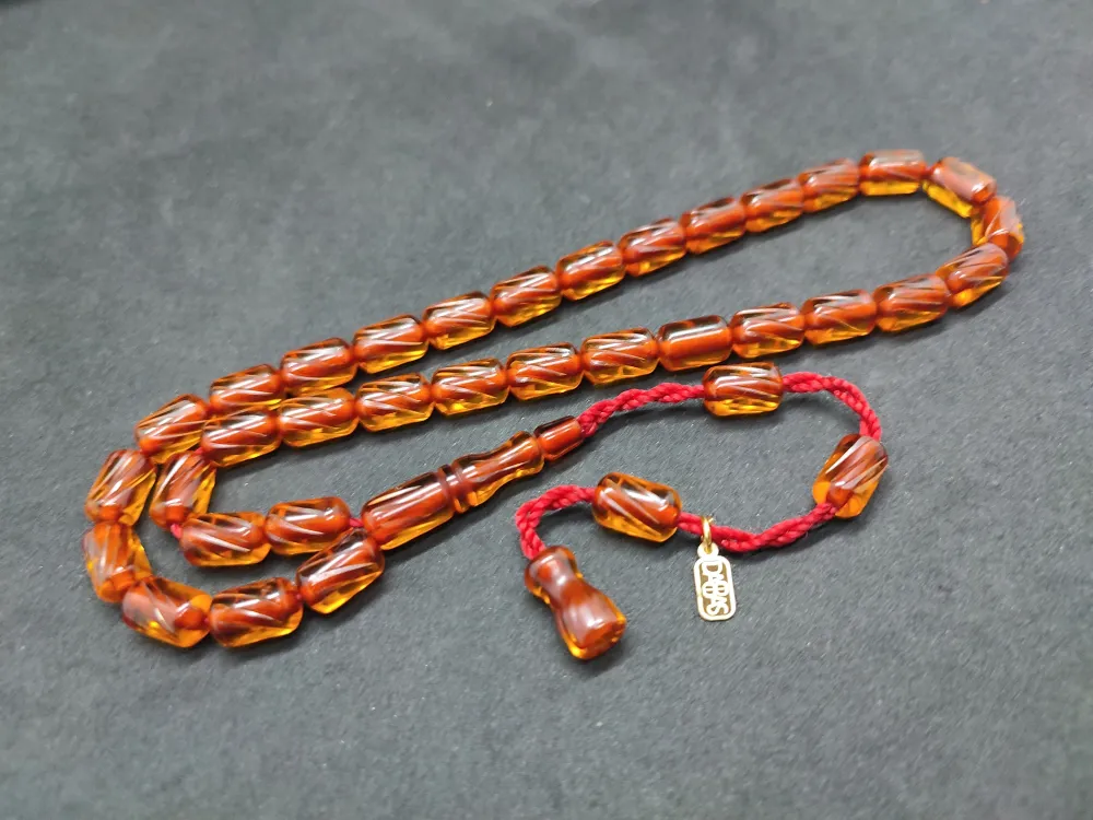 Dabbas Usta Eseri̇ El Boy Ful Kalem Oyma Ateş-İ Kehri̇bar küçük resim 2