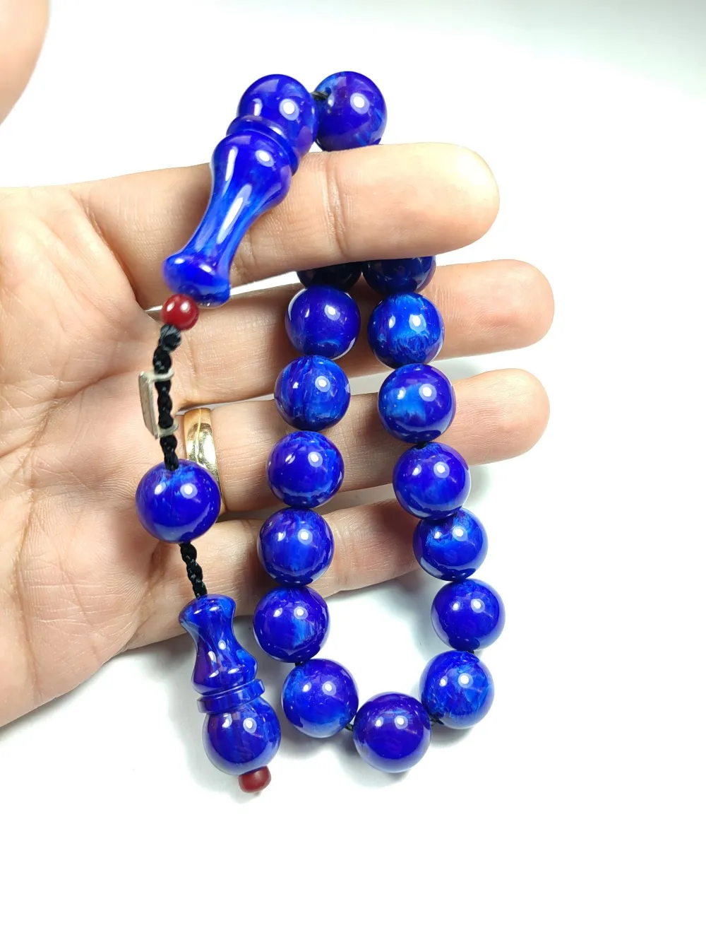 Mahmud Zeyzun Usta İşi̇ İmzalı (İmzası Gümüştür) Maskot Sıkma Kehri̇bar küçük resim 5