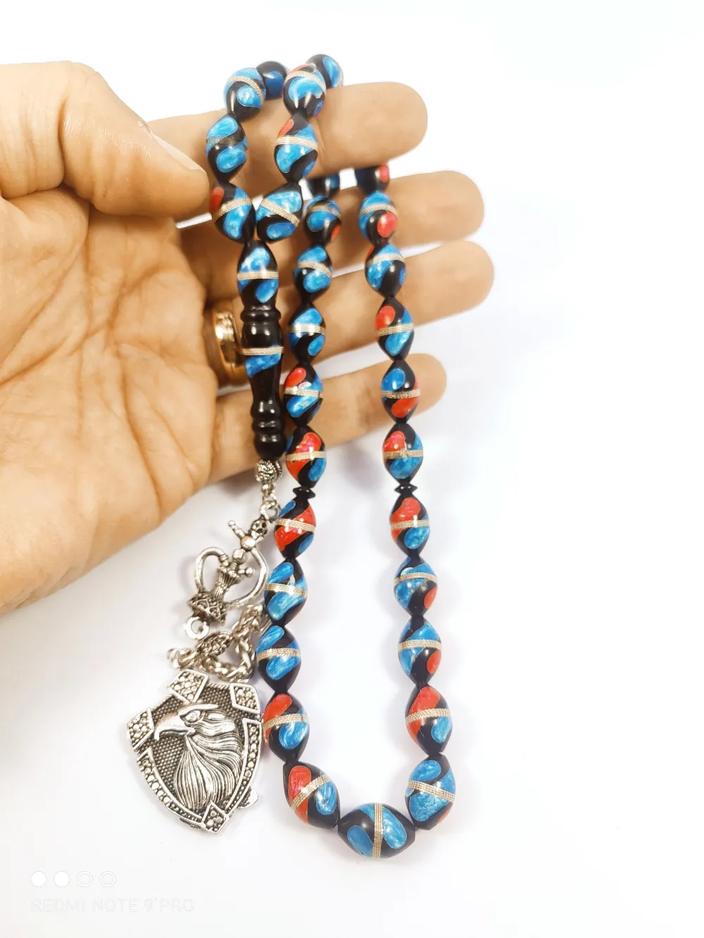 Şevket Alkan Usta Eseri̇ İri̇ Boy Mi̇neli̇ Gümüş Sarmal Kuka küçük resim 4