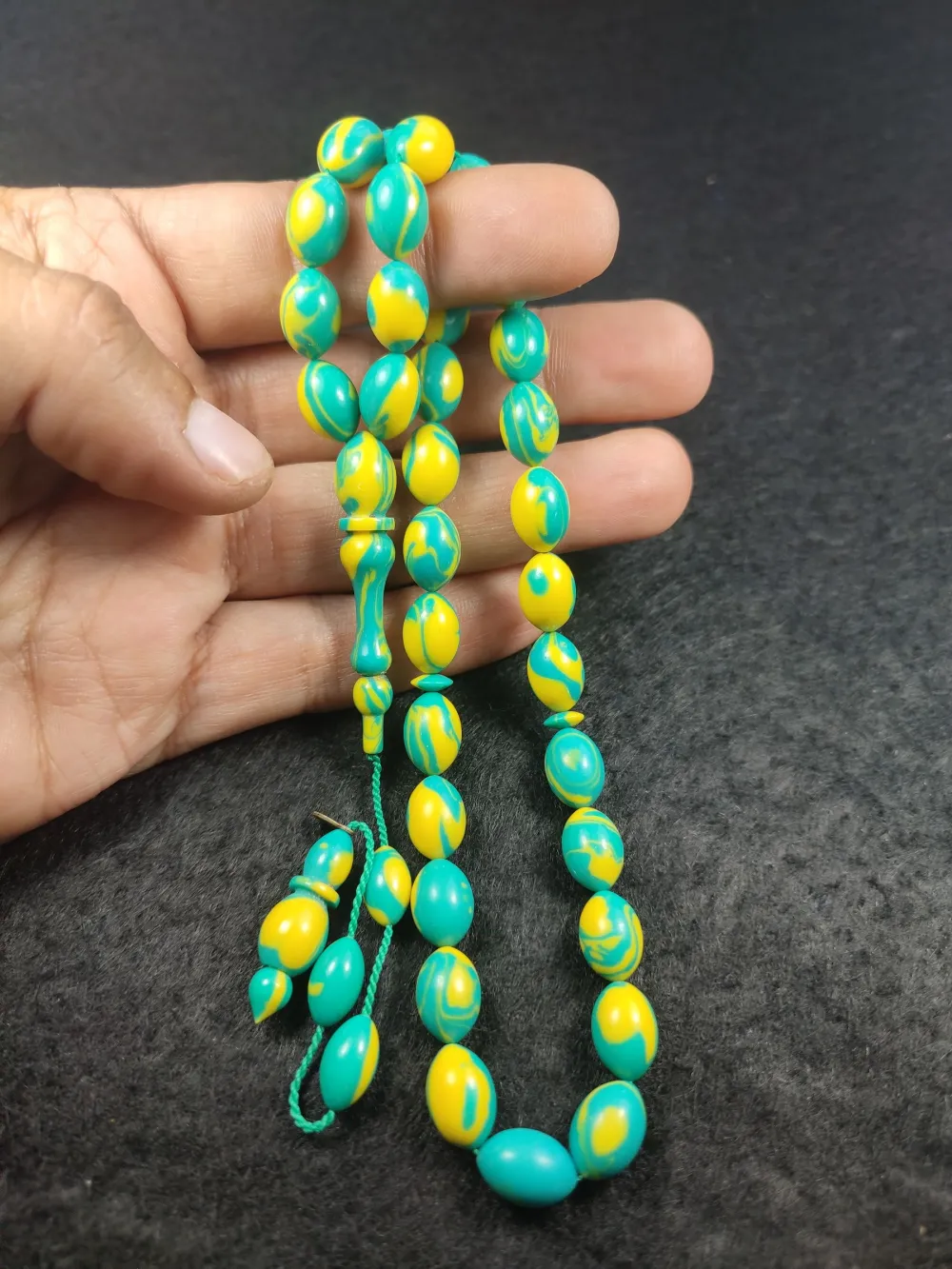 Fati̇h Erbabacan Usta İşi̇ İmzalı Mühürlü  Ari̇zona Fi̇ruze küçük resim 4