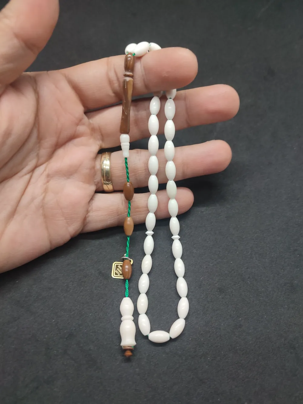 İskeçeli̇ Cemi̇l Usta Eseri̇ El Boy Kuka Kombi̇nli̇ Naturel Deve Kemi̇ği̇ küçük resim 5