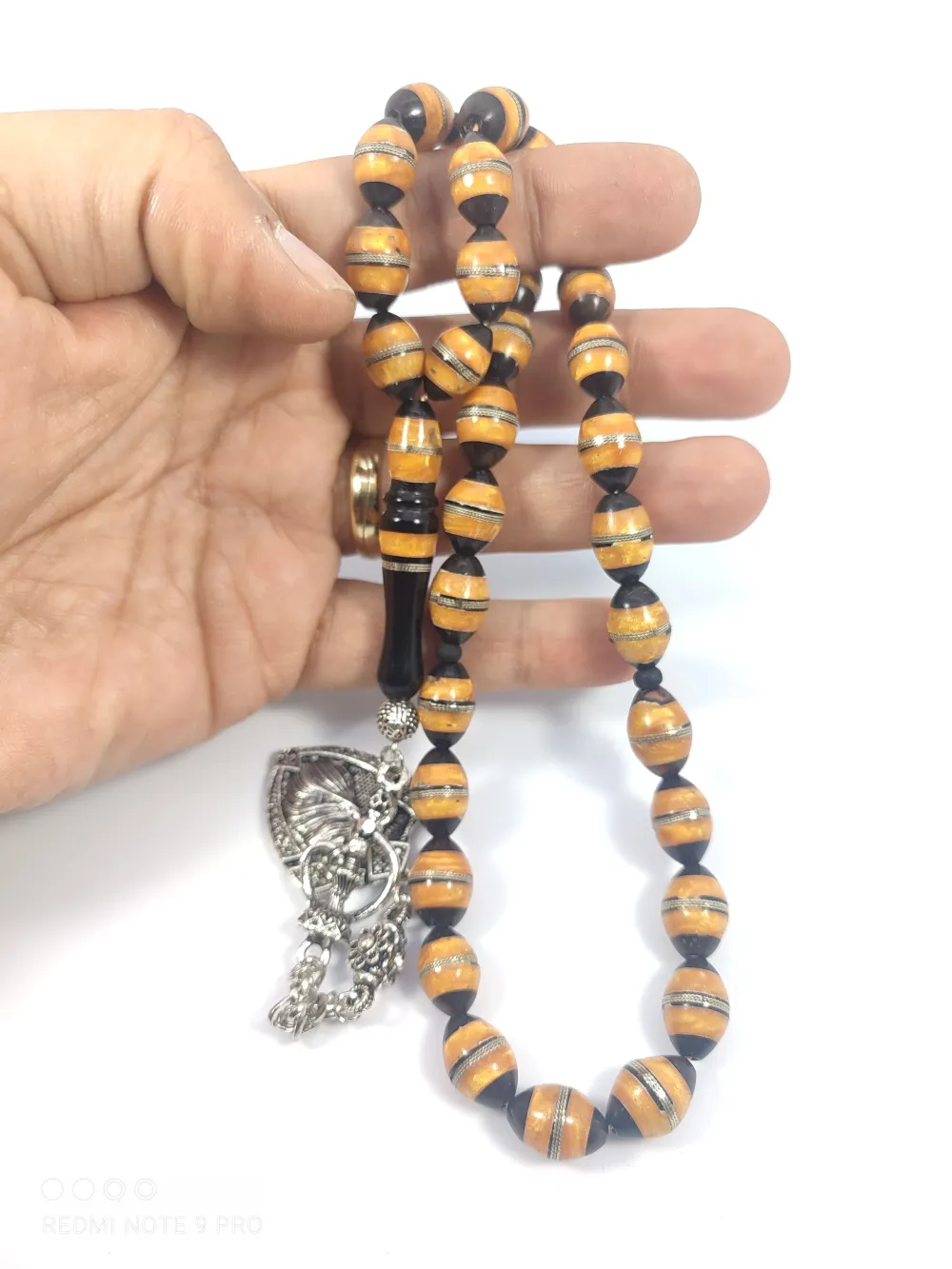 Şevket Alkan Usta Eseri̇ İri̇ Boy Mi̇neli̇ Gümüş Sarmal Kuka küçük resim 5