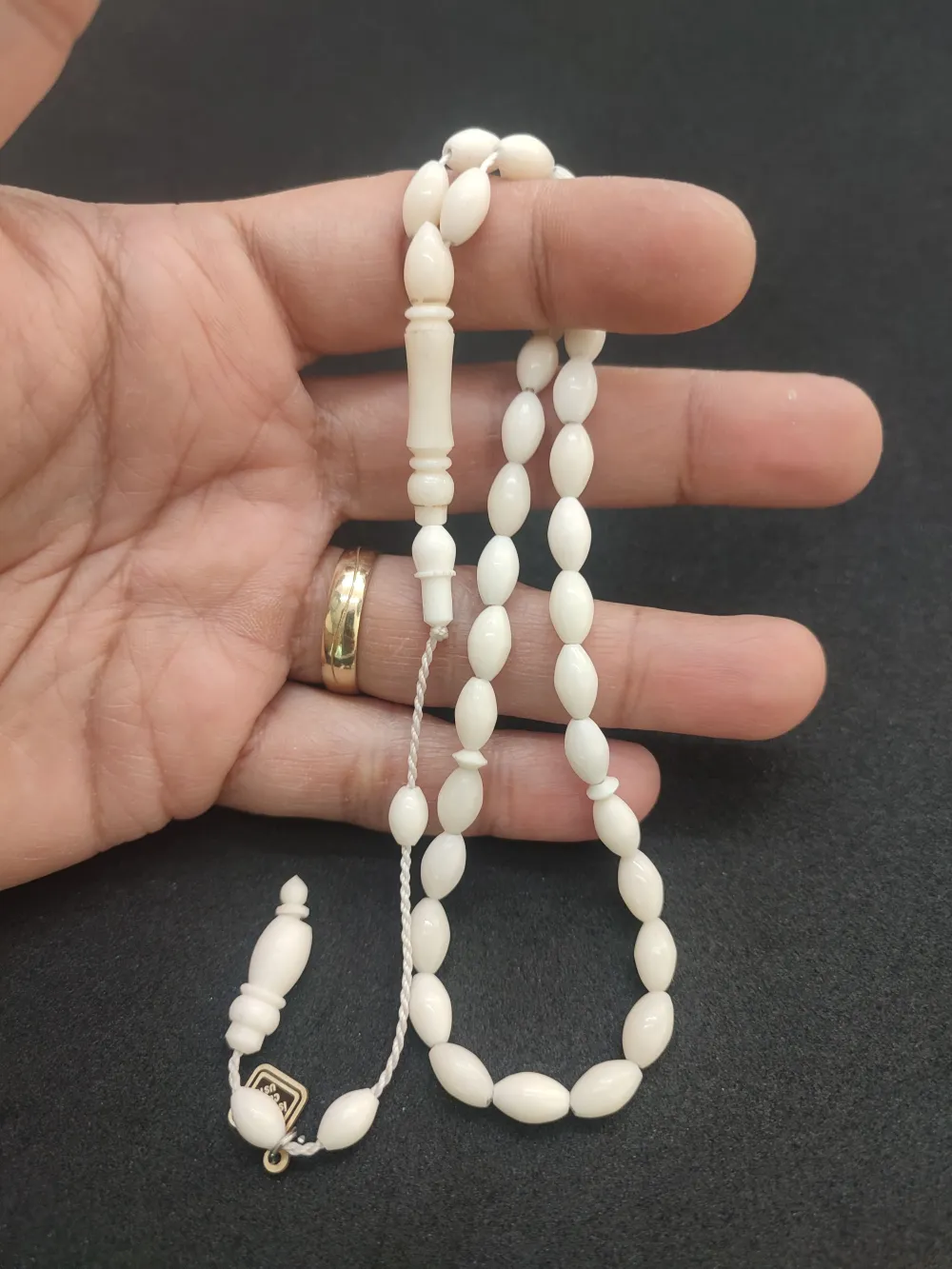 İskeçeli̇ Cemi̇l Usta Eseri̇ El Boy  Natural Deve Kemi̇ği̇ küçük resim 5