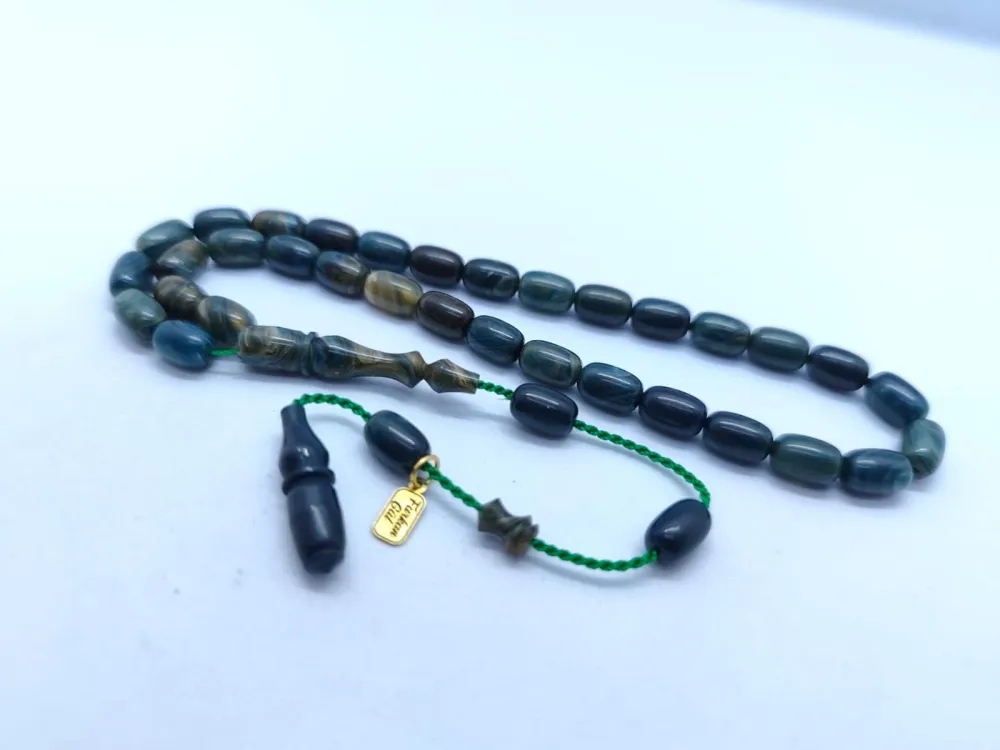 Furkan Gül Usta Eseri̇ 0.6 Şeffaf Deli̇m Çi̇ft Kat Ci̇lalı Sıkma Kehri̇bar küçük resim 2