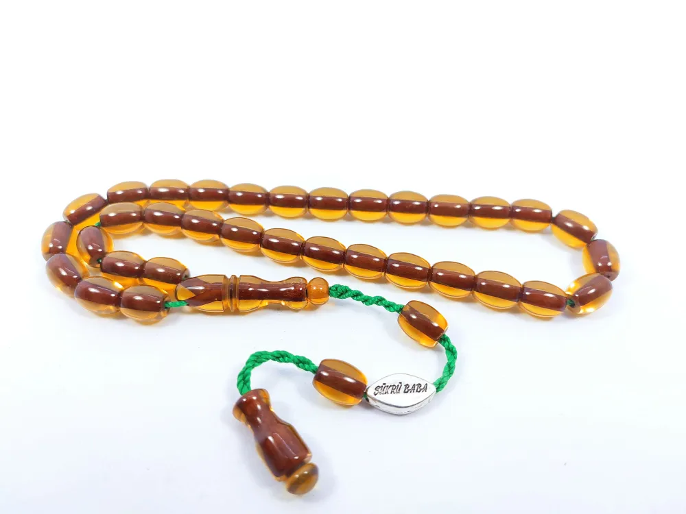 Şükrü Baba Usta Eseri̇ İmzalı Mühürlü Dönem Osmanlı Ateş Kehri̇barı küçük resim 2