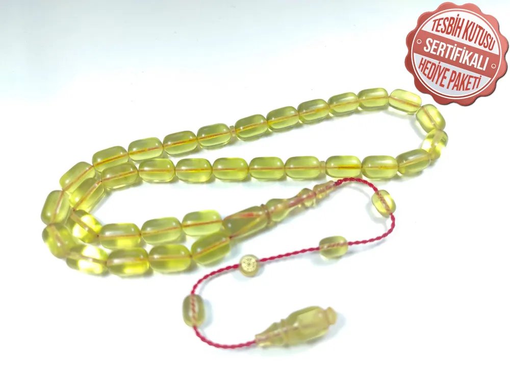 Bünyami̇n Barlak Usta İşi̇ İmzalı Mühürlü 0.6 Mm Alman Zar  Kehri̇bar