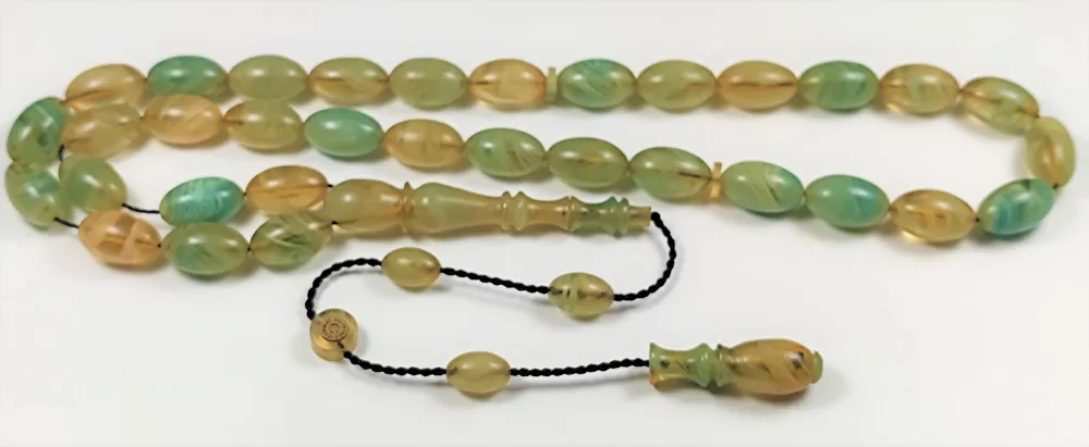 Mehmet Sancaktar Usta İşi̇ İmzalı Mühürlü İmame Oturtma  Sıkma Kehri̇bar