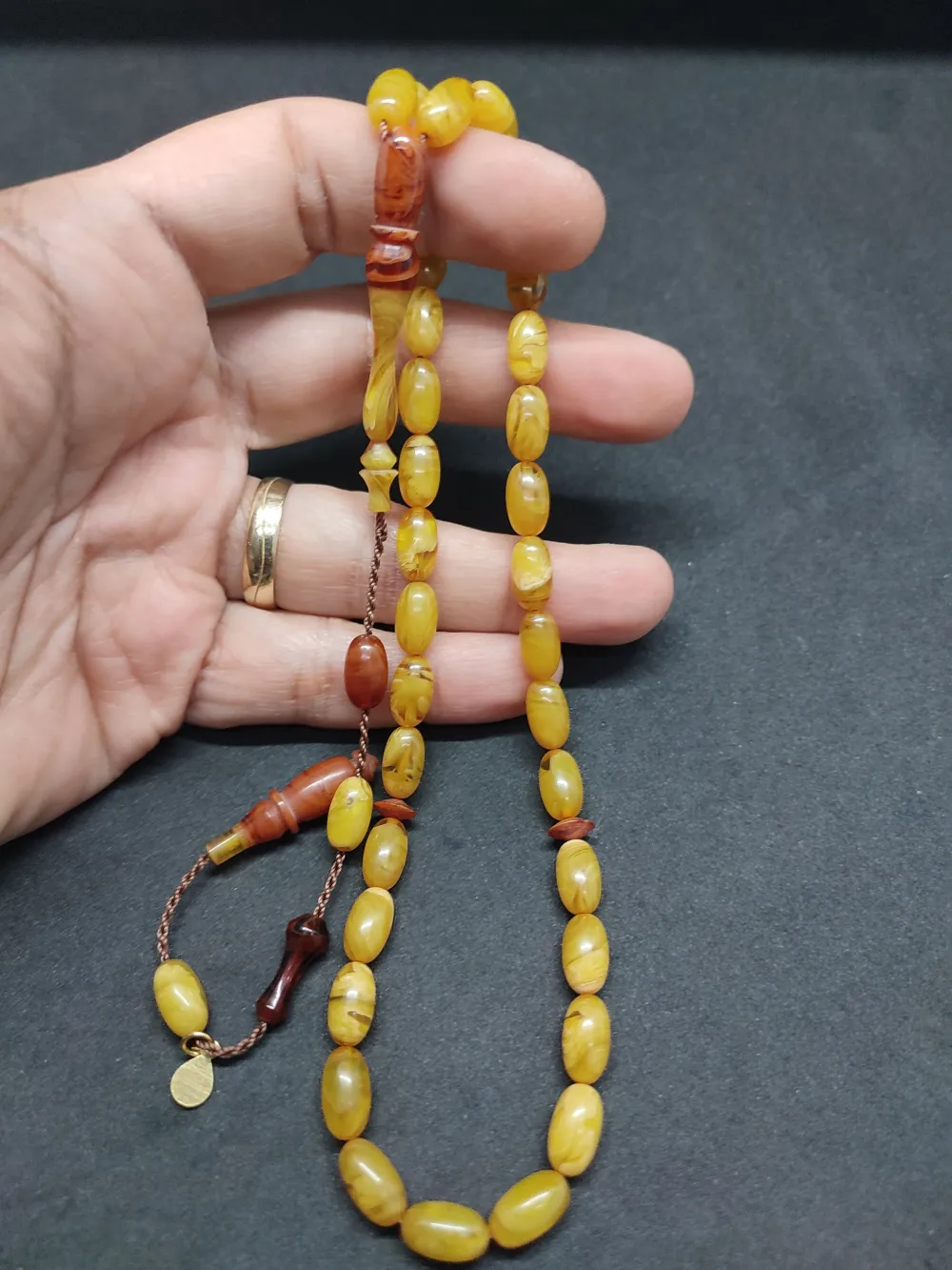 Ayhan Turan Usta Eseri̇ Ful Hare Ful Damar Eski̇ 0.6 Mm Deli̇m Sıkma Kehri̇bar küçük resim 4