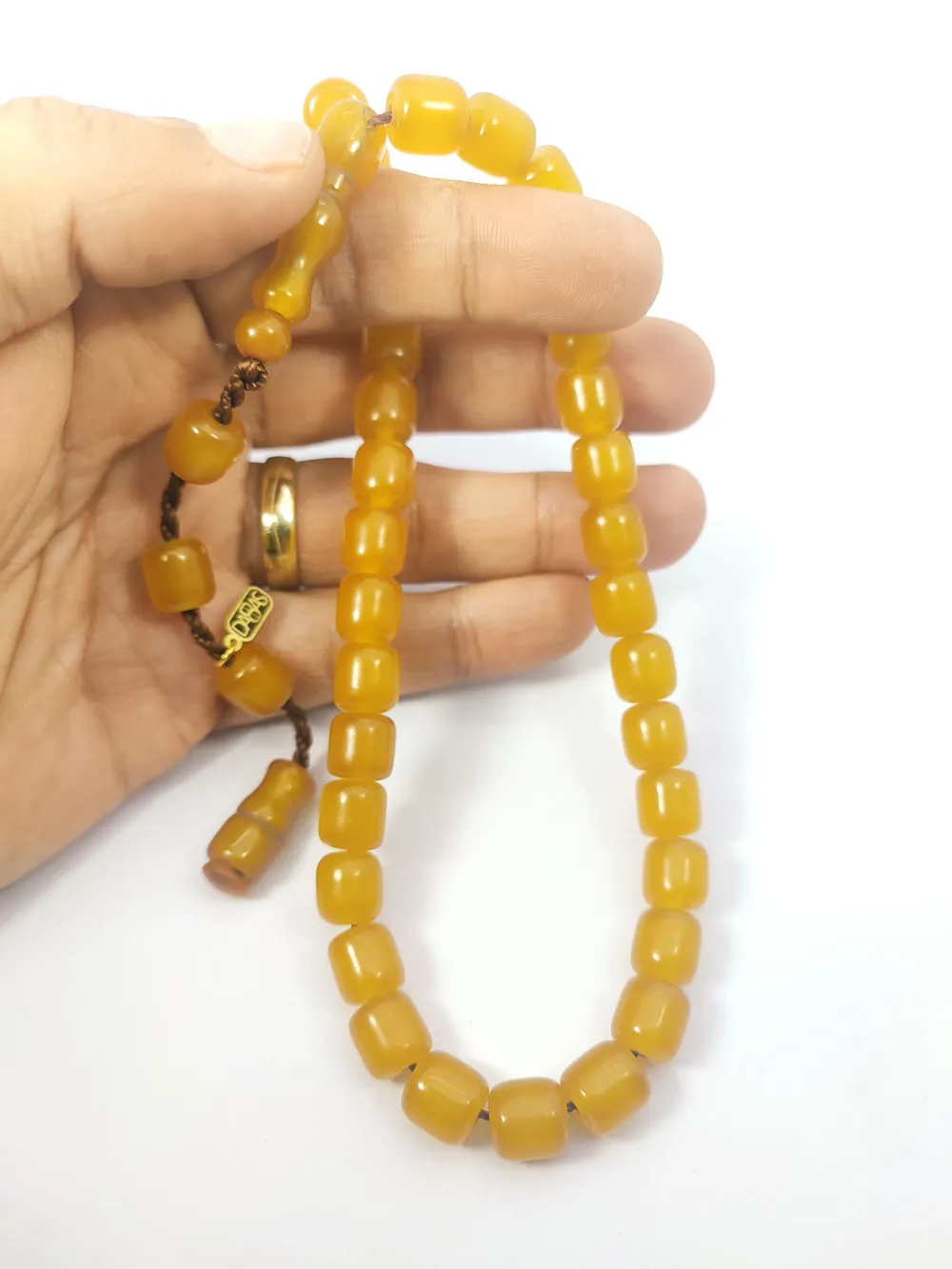 Muhammed Dabbas Usta İşi̇ İmzalı Sıkma Kehri̇bar küçük resim 5