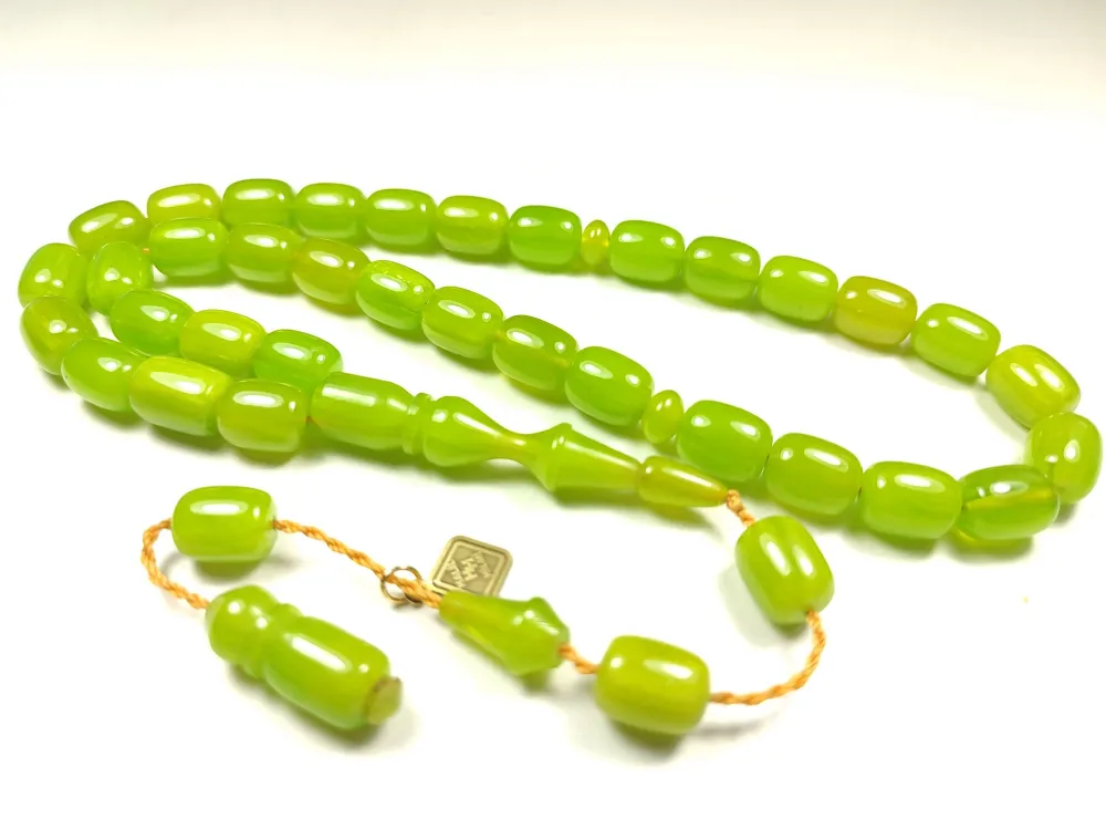 Hali̇l Hi̇lmi̇ Usta Eseri̇ İmzalı Aykırı Renk Sıkma Kehri̇bar küçük resim 3