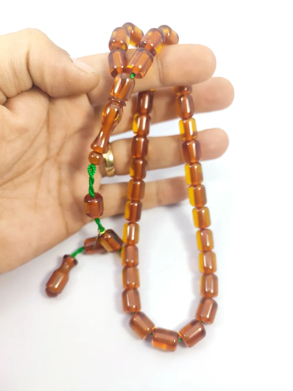 Hayyani̇ Usta Eseri̇ İmzalı Mühürlü Dönem Osmanlısı Ateş-İ Kehri̇bar küçük resim 4