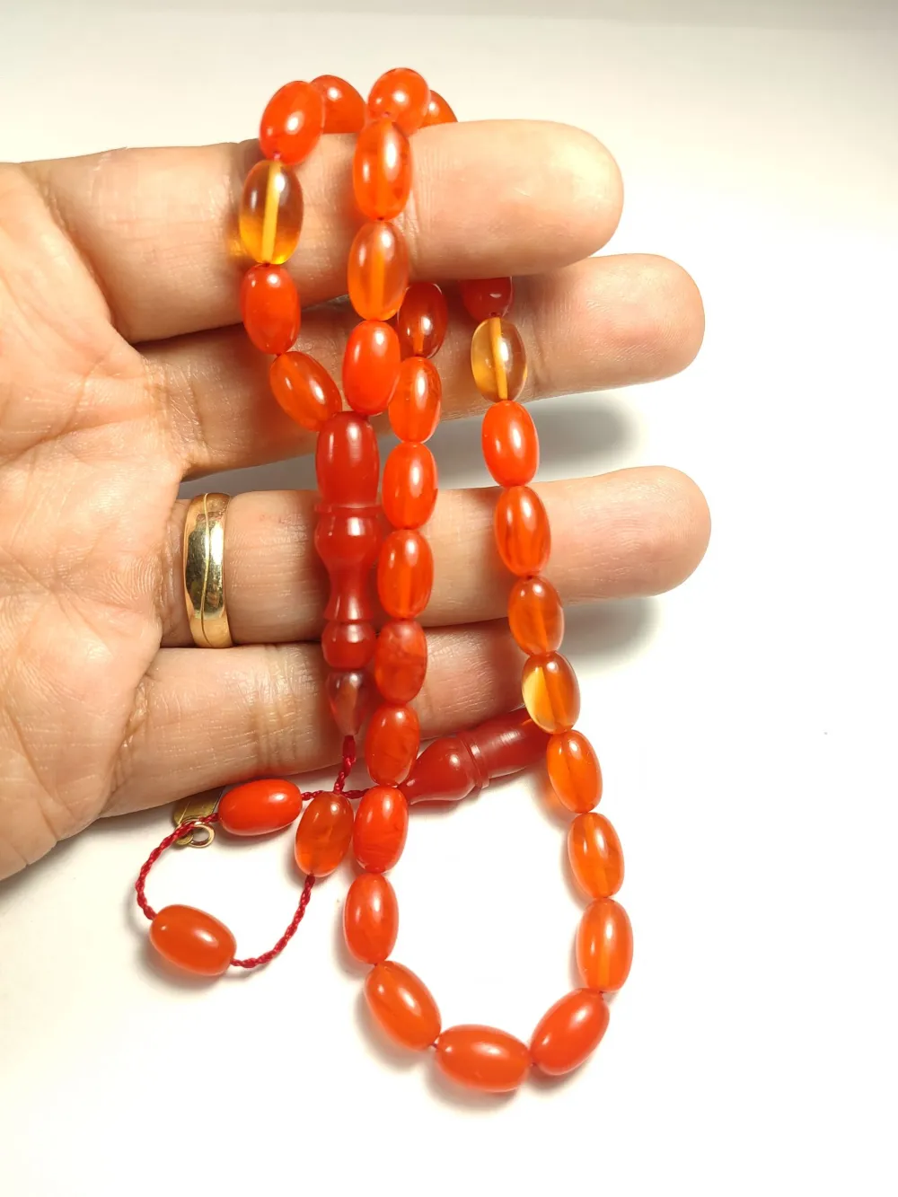 Mesut Elma Usta İşi̇ İmzalı Mühürlü Sıkma Kehri̇bar küçük resim 4