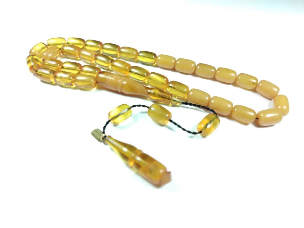 Mehmet Mercan Usta İşi̇ İmzalı Mühürlü Sıkma Kehri̇bar küçük resim 3