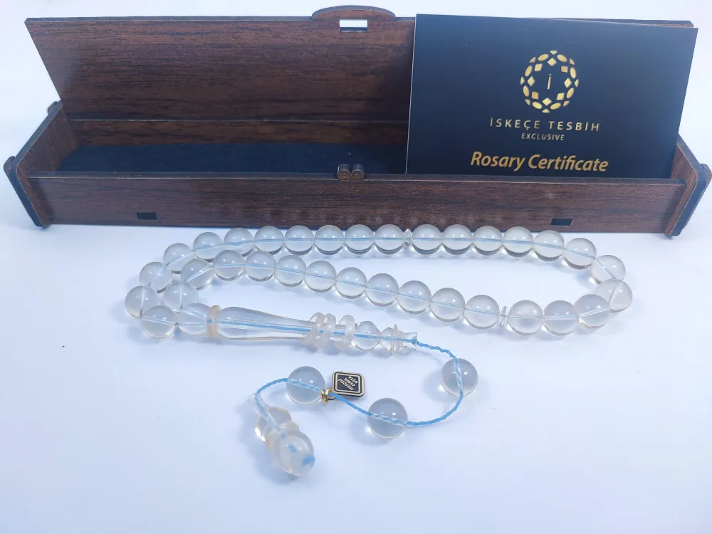 İskeçeli̇ Cemi̇l Usta Eseri̇ 22.50 Gr. Halkalı İmame 0.6 Deli̇m Şeffaf Su Damlası küçük resim 3