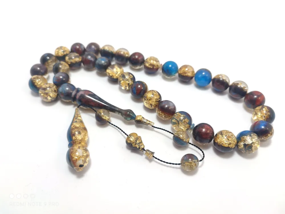 Abdullah Günay Usta İşi̇ Kolleksi̇yonluk Altın Parçacıklı  Space Stone (Uzay Taşı) küçük resim 3