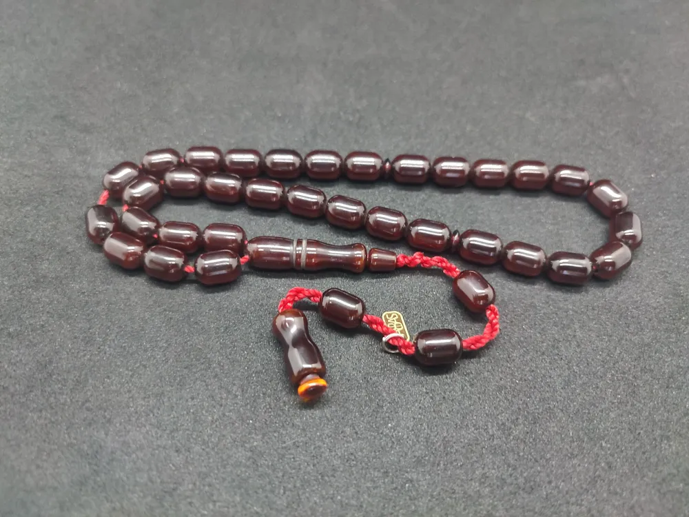 Dabbas Usta Eseri̇ İmzalı El Boy Alman Faturan Sıkma Kehri̇bar küçük resim 3