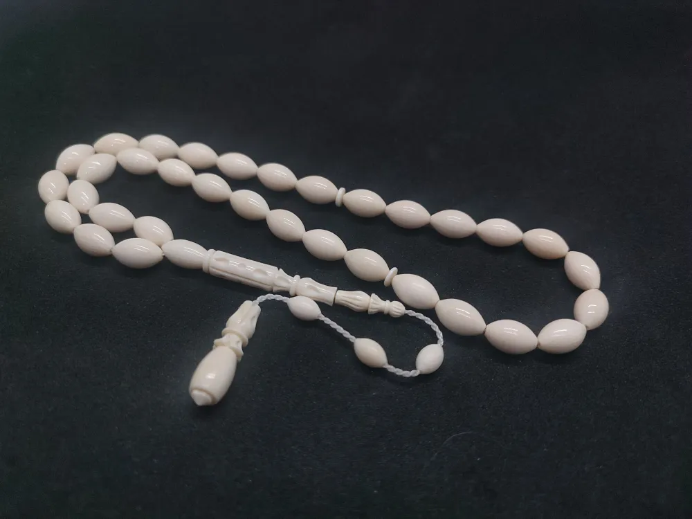 25.89 Gr.şevket Alkan Usta Eseri̇ İmame Kalem Oyma Çi̇ft Parça Mors Di̇şi̇