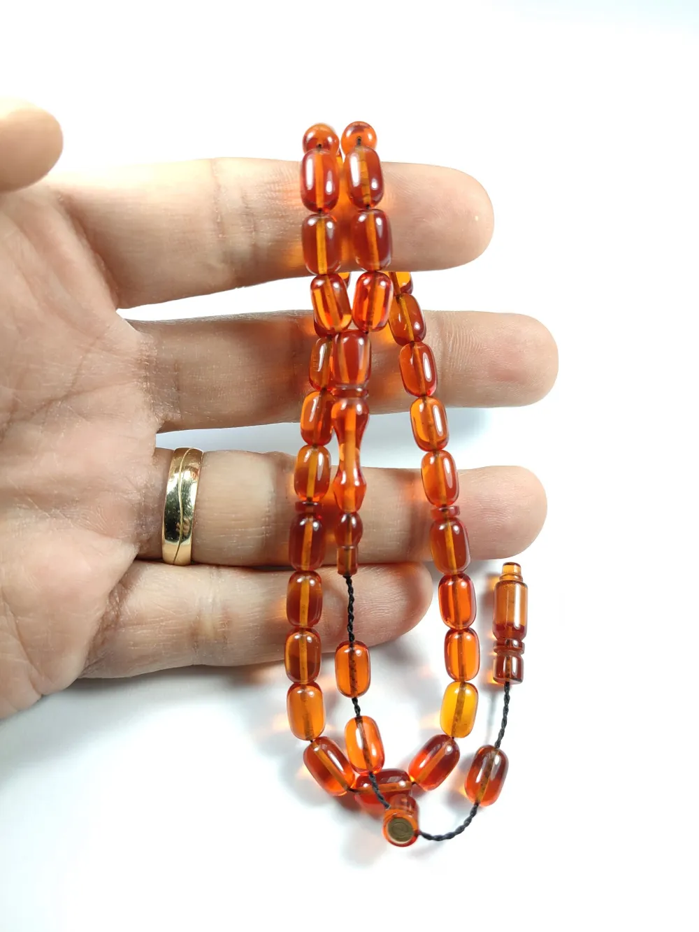 Hayyani̇ Usta İşi̇ İmzalı Mühürlü Zar Kehri̇bar küçük resim 4