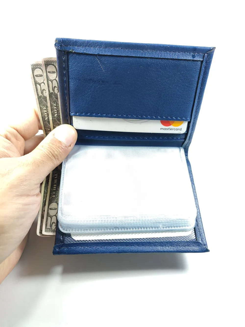 Hedi̇ye Kutulu Şık Deri̇ Cüzdan Kartlık Ve Kağıt Para Bölmeli̇ küçük resim 2