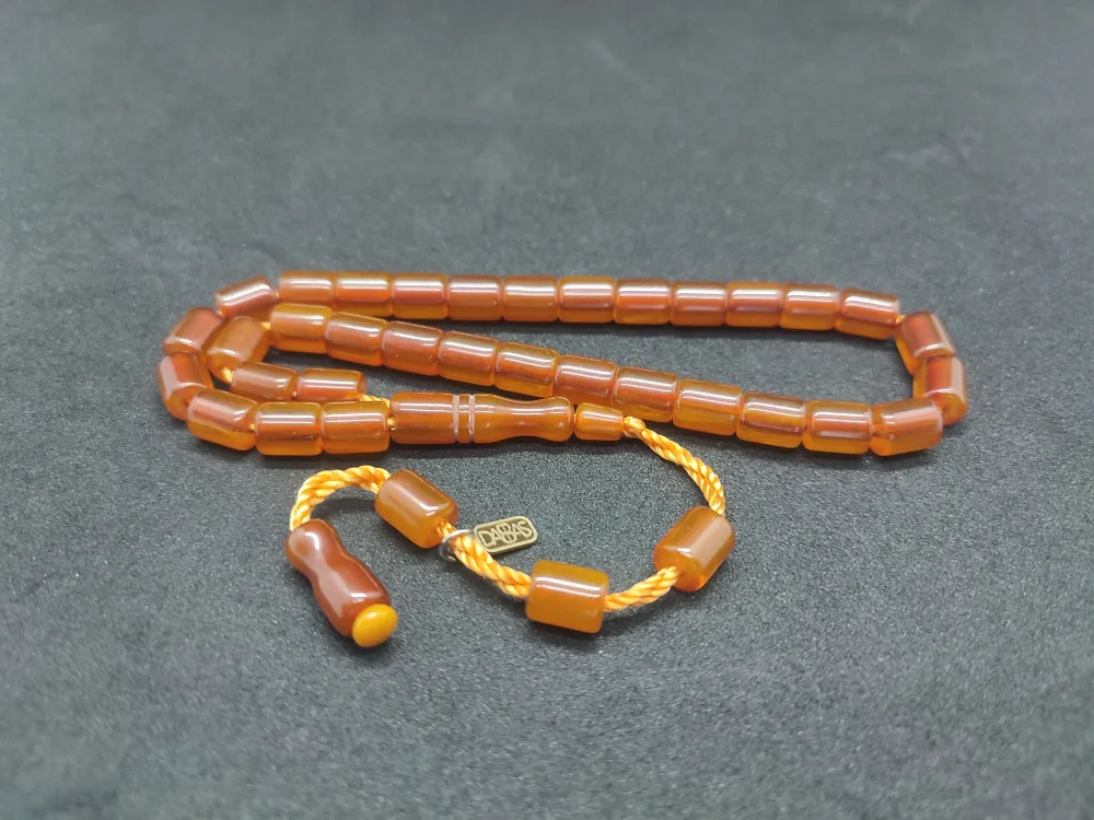 Dabbas Usta Eseri̇ İmzalı El Boy Alman Faturan Sıkma Kehri̇bar küçük resim 3