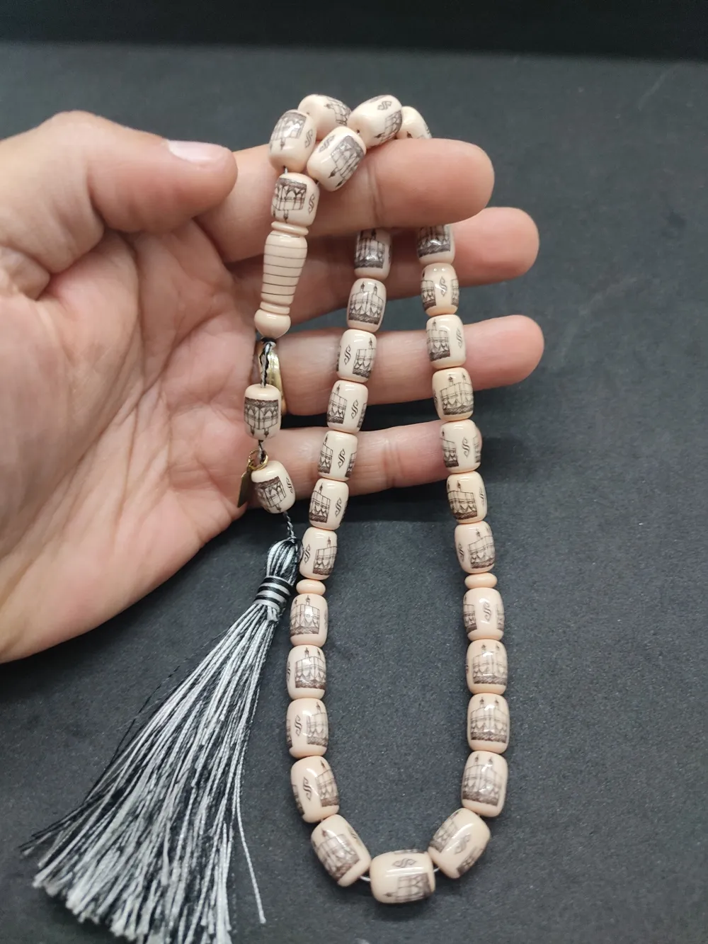 Zeyn Usta Eseri̇ Kabe Ve Kudüs Kalemkar İşçi̇li̇kli̇ Sıkma Kehri̇bar küçük resim 4