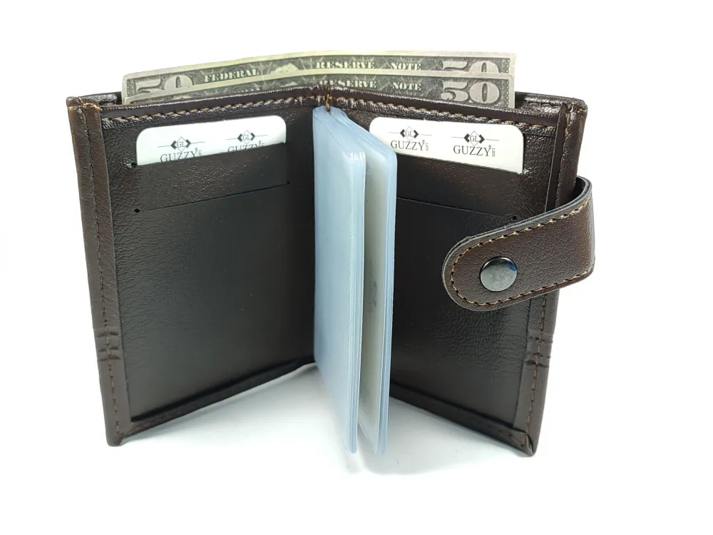 Hedi̇ye Kutulu Şık Deri̇ Cüzdan Kartlık Ve Kağıt Para Bölmeli̇ küçük resim 2