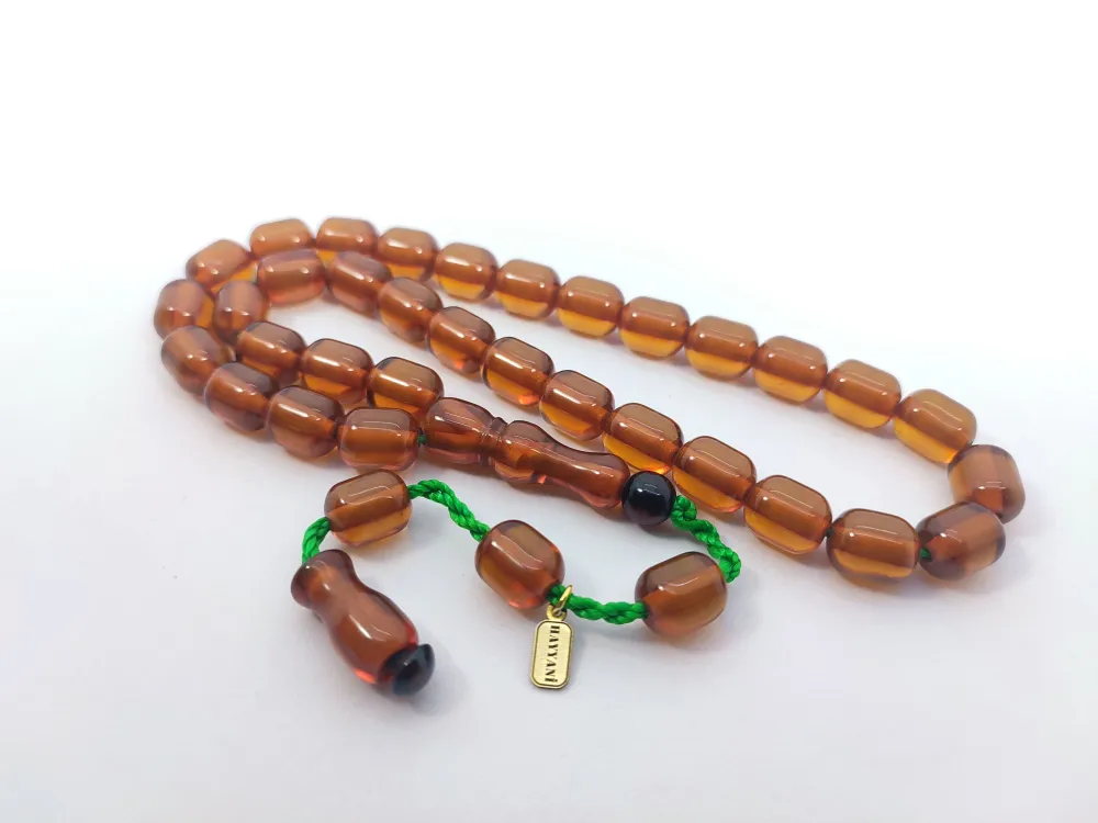 Hayyani̇ Usta Eseri̇ İmzalı Mühürlü Dönem Osmanlısı Ateş-İ Kehri̇bar küçük resim 3